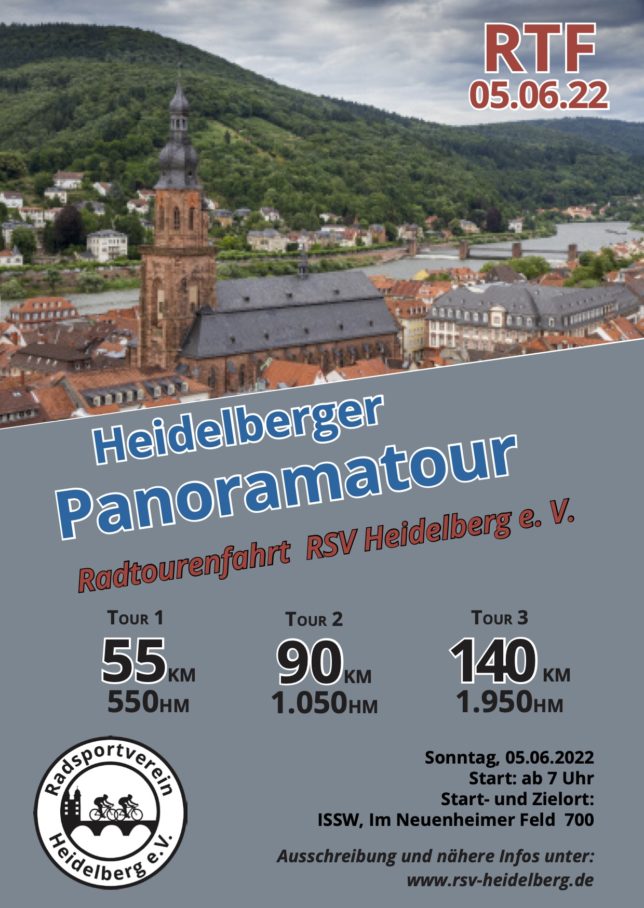 Bild des RTF Flyer am 05.06.2022 des RSV Heidelberg